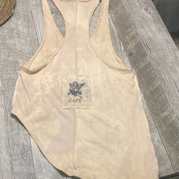 “Clochard de Luxe” Cream Ruffled Tank Top - Picture 3 of 7